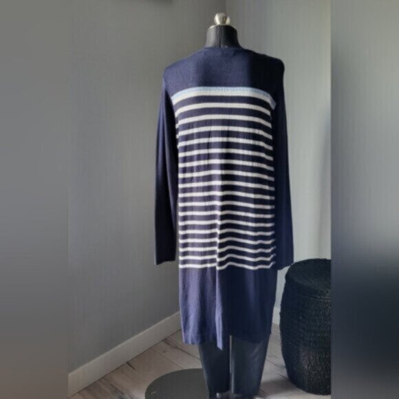 Yest Long Open Cardigan Sweater Sz 12 - Picture 7 of 14